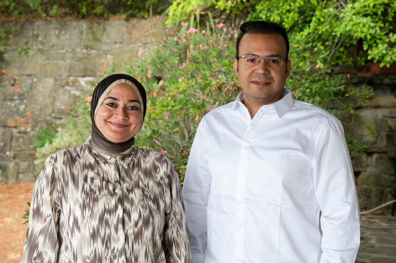 Lobna A. Said Osman, Associate Professor and Program Director, Nile University, and Amr Mostafa Mohamed Mostafa Radwan, Head of Research and Innovation Department, Egyptian Academy of Scientific Research and Technology. (Photo: G.Ortolani/TWAS)