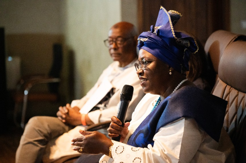 Elizabeth Rasekoala, President of African Gong: The Pan-African Network for the Popularization of Science & Technology and Science Communication at the 2024 TWAS Skill Building Workshop, taking place in Dakar, Senegal, from 5-8 November 2024. [Photo: G. Ortolani/TWAS]