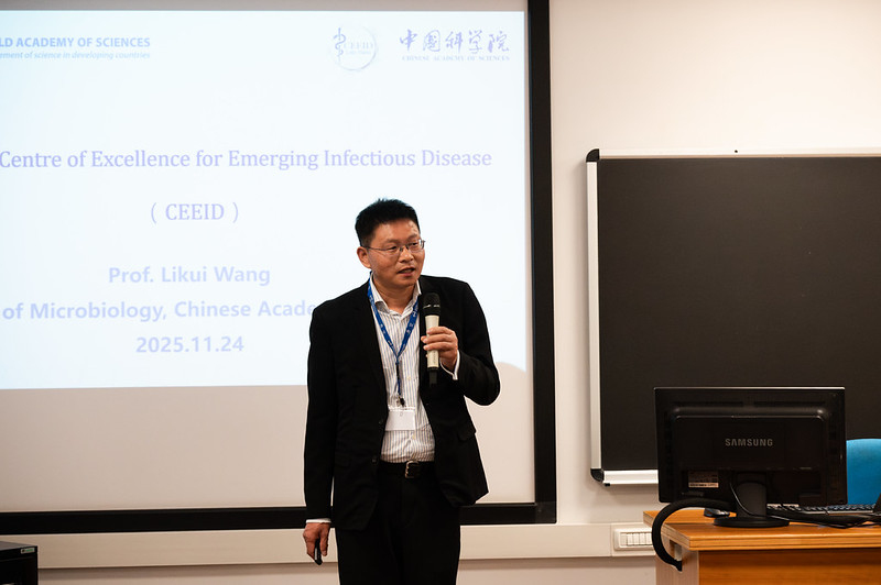Likui Wang, Associate Professor, CAS-TWAS Centre of Excellence for Emerging Infectious Disease (CEEID), Institute of Microbiology, Chinese Academy of Science. (Photo: H. Gergolet/TWAS)